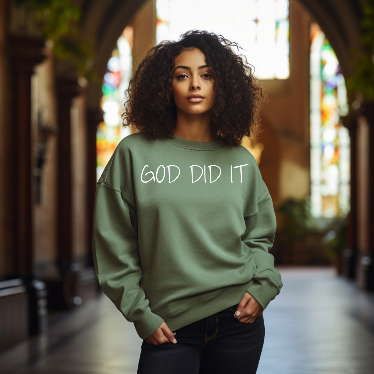 God Did It Sweatshirt